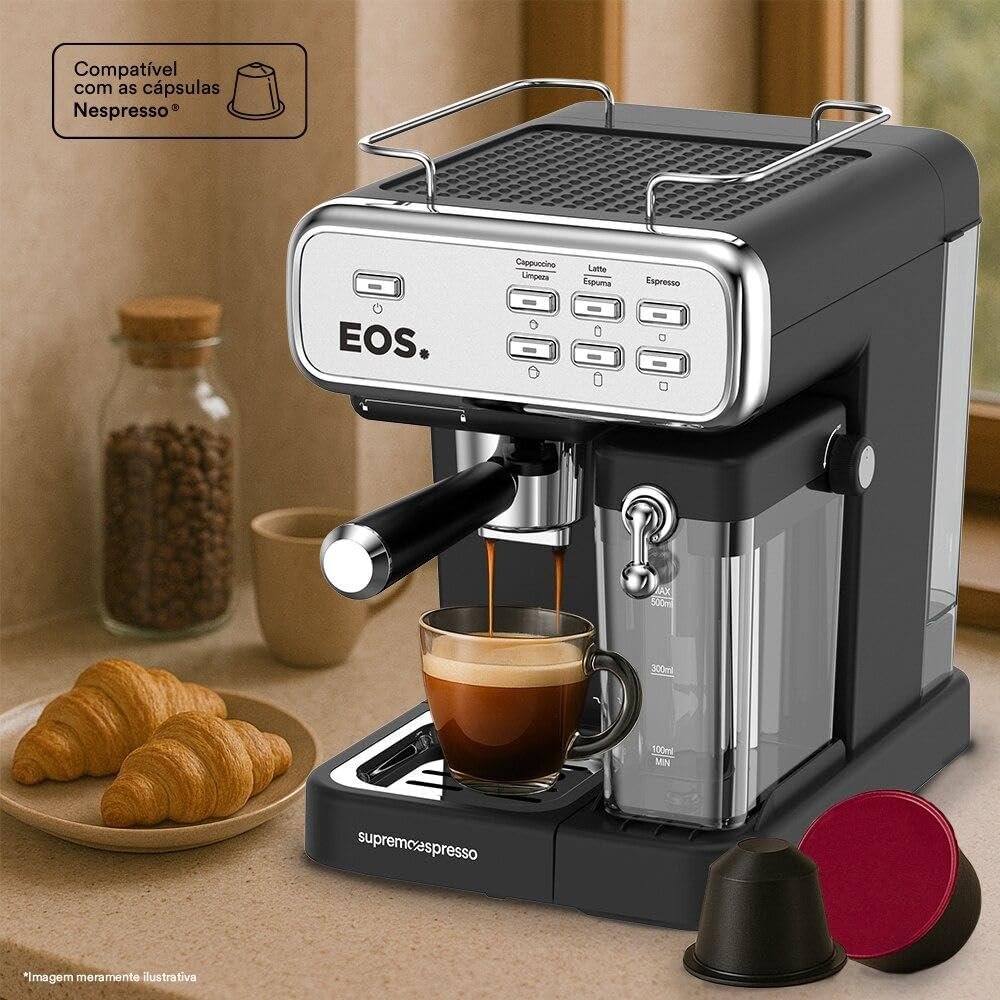 Cafeteira Espresso 3 em 1: A Verdade Sobre a Eos ECF07EC (20 Bar) – Vale a Pena? 2 Cafeteira Espresso 3 em 1
