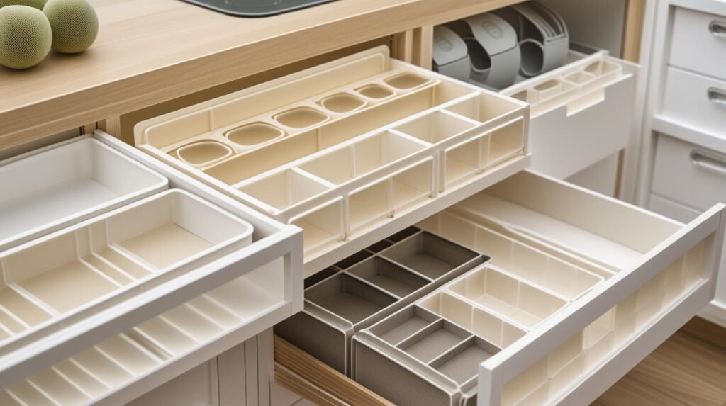 Organizadores de gaveta e armários